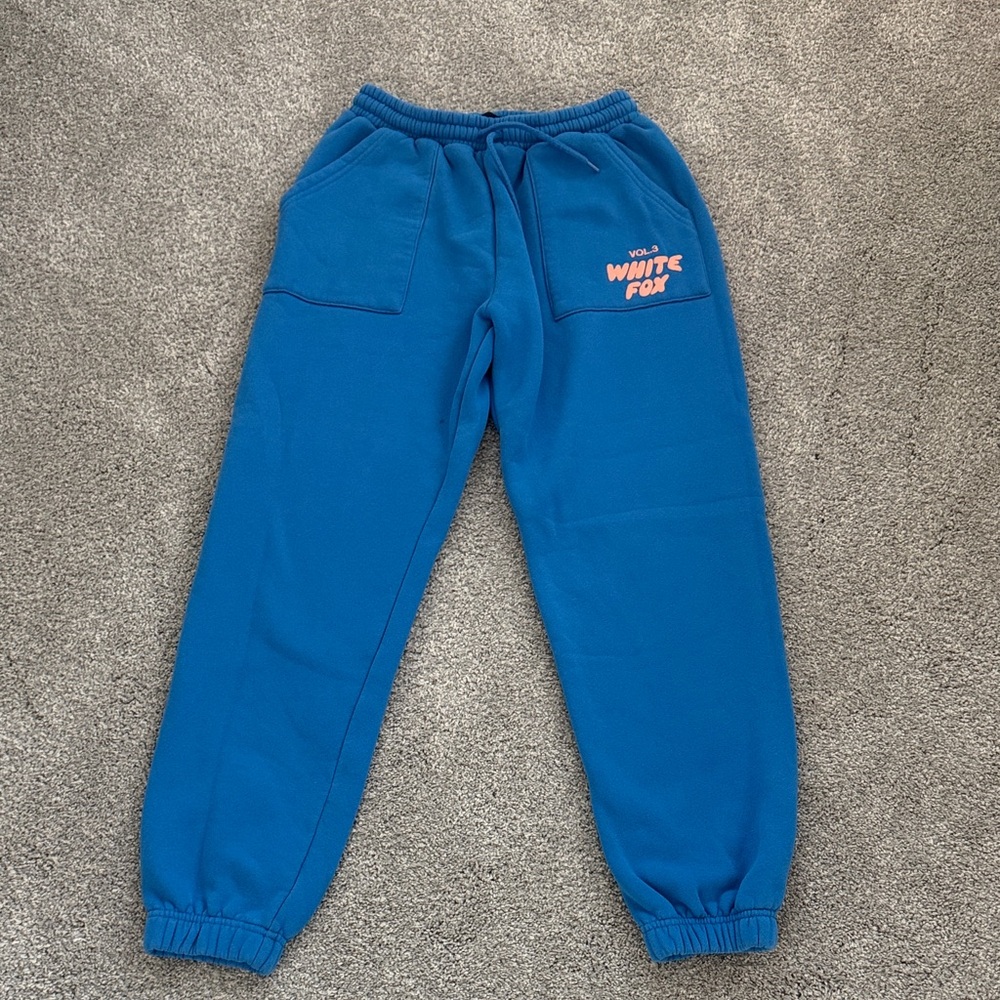 White Fox Boutique Blue Sweatpants